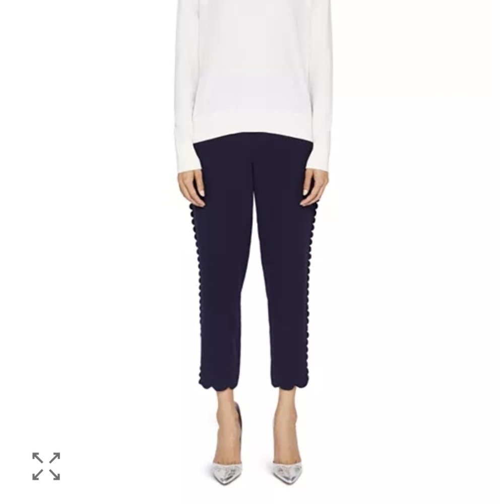 Ted Baker Dyanni Scallop Hem Jogger Pants Size 8